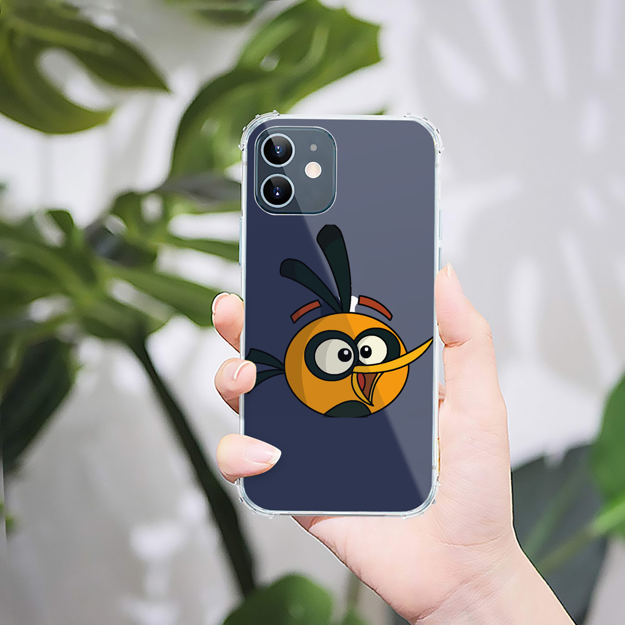 （画像用） Angry Birds アングリーバード 【iPhone 12シリーズ対応】透明スマホケース（クリアソフトケース）